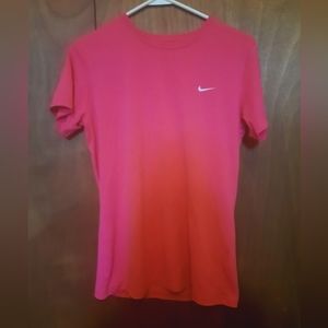 Nike Plain Pink T-Shirt Size M